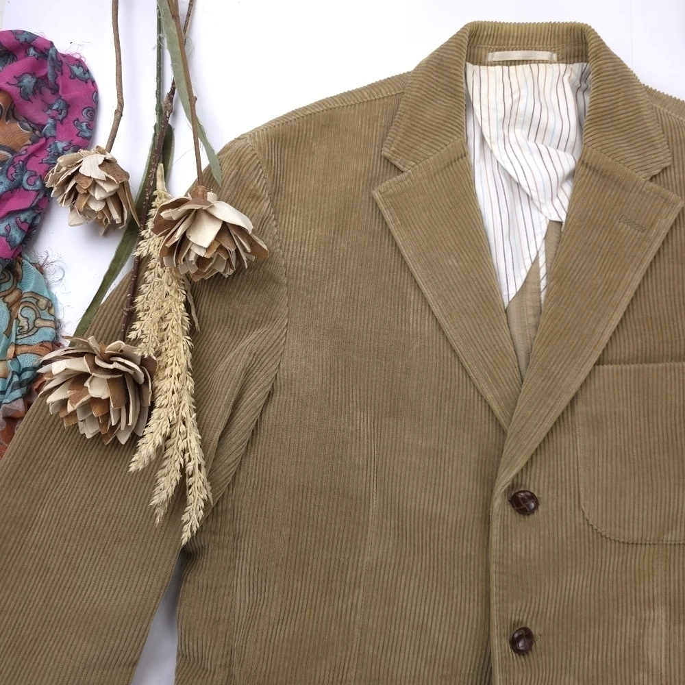 Critenden's Tan Corduroy Cool Cotton Men's Coat Sz M